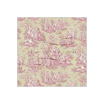 lavender farm life toile dollhouse wallpaper #color_lavender