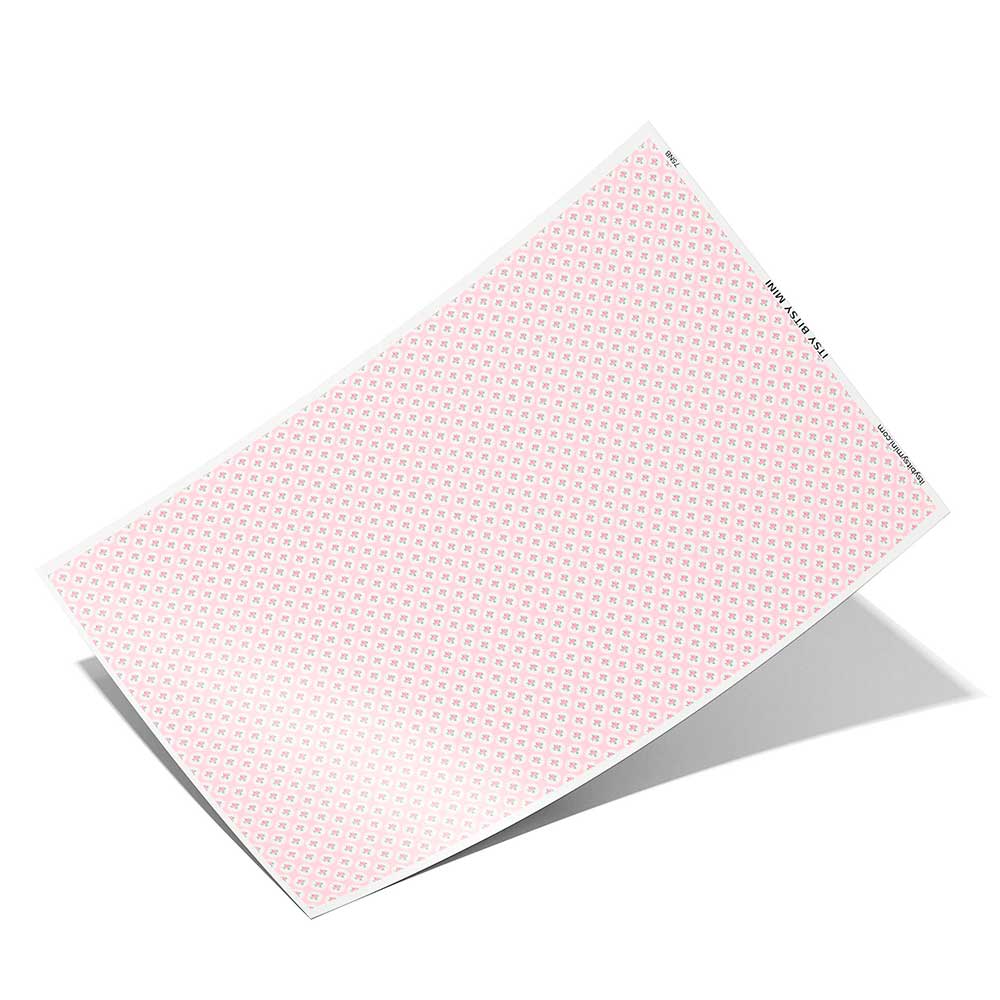 pink-rose-dot-dollhouse-wallpaper-sheet #color_pink