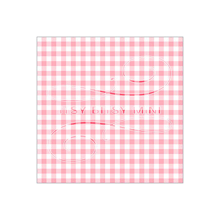 pink gingham check dollhouse wallpaper #color_pink