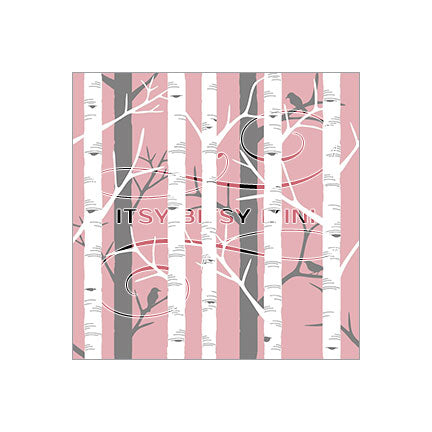birch-tree-trunk-dollhouse-wallpaper-dark-pink #color_darkpink