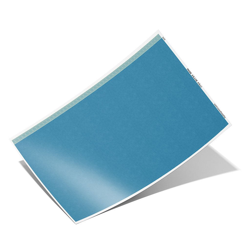 steel-blue-greek-key-border-dollhouse-wallpaper-sheet #color_steelblue