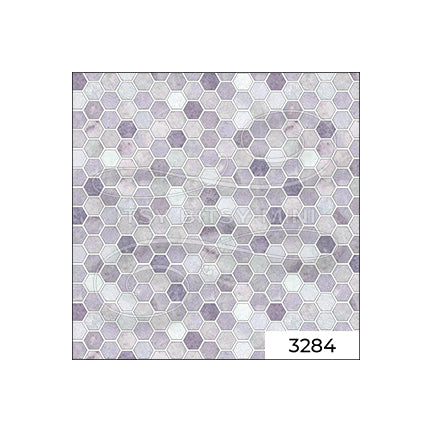 lavender hexagon tile dollhouse wallpaper sample#color_lavender