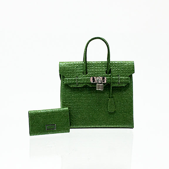 emerald-green-designer-dollhouse-miniature-handbag-with-wallet