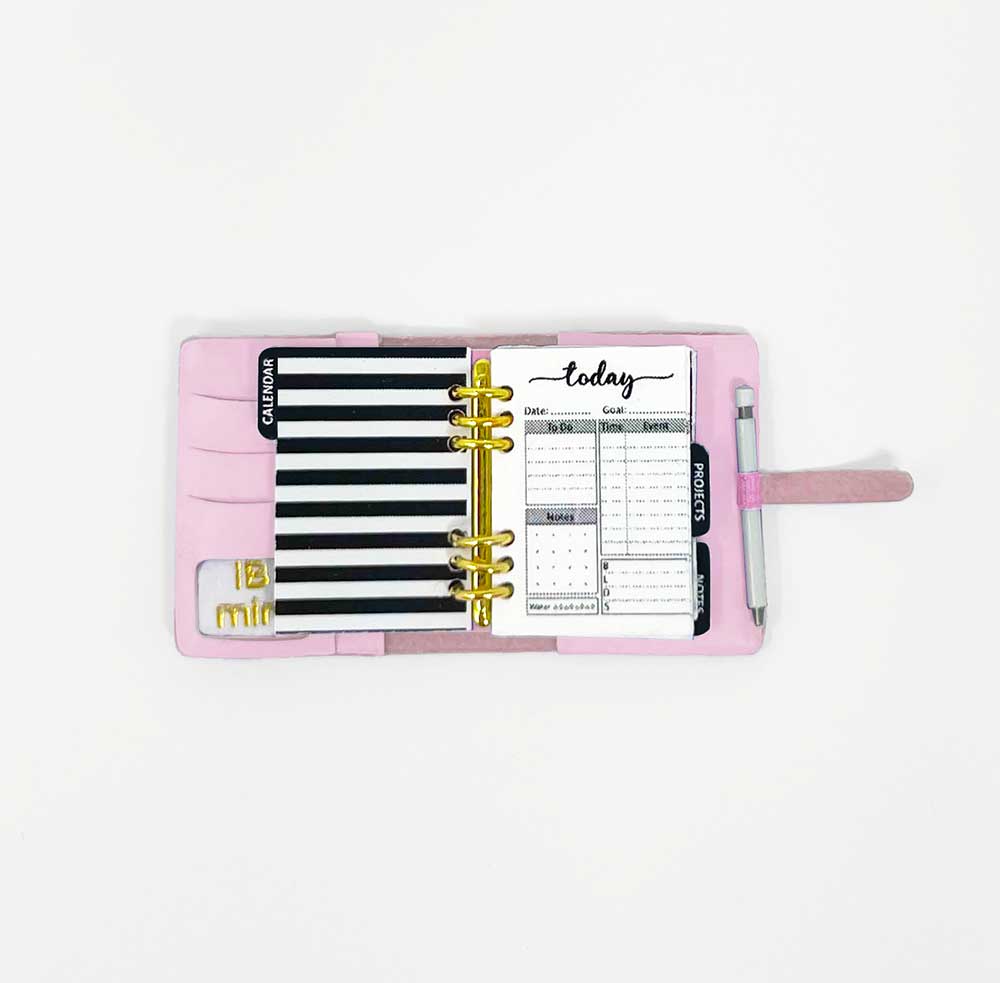 Pink Planner - Dollhouse Miniature - 1:12