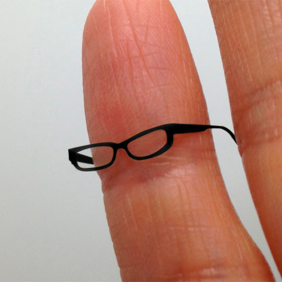 black-eyeglasses-reading-glasses-dollhouse-miniature-eyewear