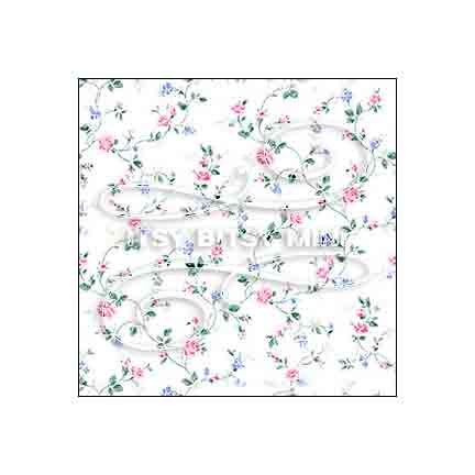 Rose Garland Floral Vine - Dollhouse Wallpaper