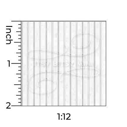 pin stripe dollhouse wallpaper with one inch scale ruler