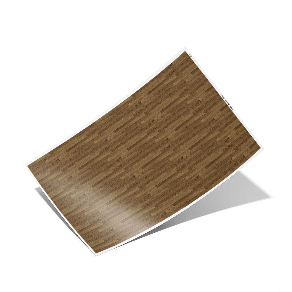 walnut hard wood flooring dollhouse wallpaper full sheet #color_walnut