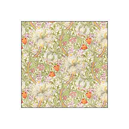 lavender-william-morris-victorian-lilies-floral-dollhouse-wallpaper #color_lavender