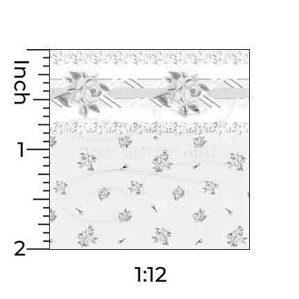 rose-floral-toss-dollhouse-wallpaper-with-border-ruler