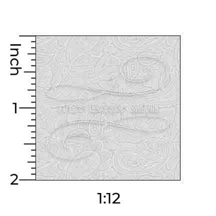 paisley dollhouse wallpaper ruler